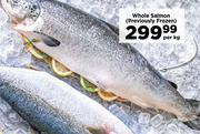 Whole Salmon (Previously Frozen)-Per Kg