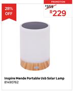 Inspire Mende Portable USB Solar Lamp 81490762