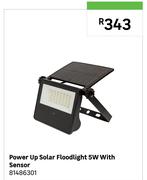 Power Up Solar Floodlight 5W With Sensor 81486301