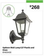 Updown Wall Lamp E27 Plastic & Glass 81483450