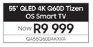 Samsung 55" QLED 4K Q60D Tizen OS Smart TV QA55Q60DAKXXA