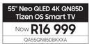 Samsung 55" Neo QLED 4K QN85D Tizen OS Smart TV QA55QN85DBKXXA