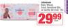 Johnsons Baby Wipes Extra Sensitive 56s Or Gentle All Over 72s-Each