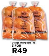 Orange Thriftpacks-For 3 x 1Kg