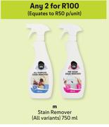 M Stain Remover (All Variants)-For 2 x 750ml