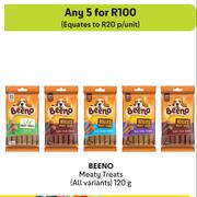 Beeno Meaty Treats (All Variants)-For 5 x 120g