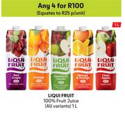 Liqui Fruit 100% Fruit Juice (All Variants)-For 4 x 1L