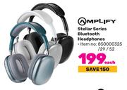 Amplify Stellar Series Bluetooth Headphones-Each