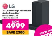 LG 3.1 Channel High Resolution Audio Soundbar S65Q.DZAFLLK