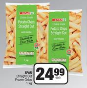 Spar Straight Cut Frozen Chips-1kg Each 