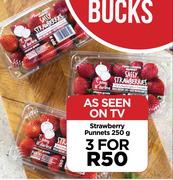 Strawberry Punnets-For 3 x 250g