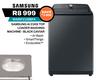 Samsung AI 21Kg Top Loader Washing Machine Black Caviar WA80F21S8BFA