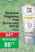Sun Lab Sensitive Fragrance Sunscreen SPF30-150ml