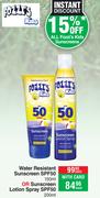 Fozzi's Water Resistant Sunscreen SPF50 150ml Or Sunscreen Lotion Spray SPF50 200ml-Each