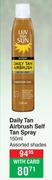 Luv That Sun Daily Tan Airbrush Self Tan Spray Assorted Shades-150ml
