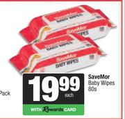 SaveMor Baby Wipes-80s