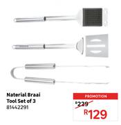 Naterial Braai Tool Set Of 3 81442291