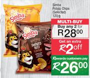 Simba Potato Chips (Selected)-For Any 2 x 120g