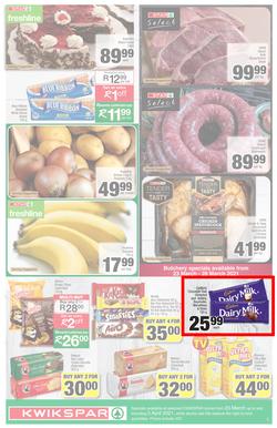 KWIKSPAR EASTERN CAPE : Your One Stop Easter Shop (23 March - 5 April 2021) Valid in Abbotsford, Beacon Isle, Beetlestone, Burt Drive, Butterworth, Cambridge West, Colchester, Dhaysons, East End, page 3