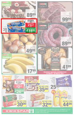 KWIKSPAR EASTERN CAPE : Your One Stop Easter Shop (23 March - 5 April 2021) Valid in Abbotsford, Beacon Isle, Beetlestone, Burt Drive, Butterworth, Cambridge West, Colchester, Dhaysons, East End, page 3