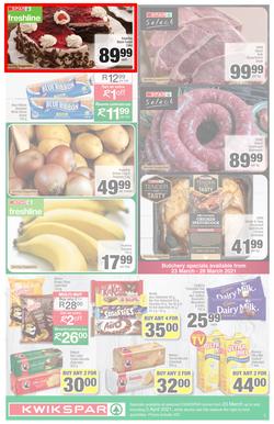 KWIKSPAR EASTERN CAPE : Your One Stop Easter Shop (23 March - 5 April 2021) Valid in Abbotsford, Beacon Isle, Beetlestone, Burt Drive, Butterworth, Cambridge West, Colchester, Dhaysons, East End, page 3