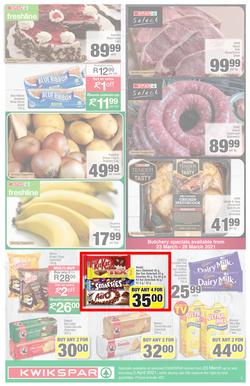 KWIKSPAR EASTERN CAPE : Your One Stop Easter Shop (23 March - 5 April 2021) Valid in Abbotsford, Beacon Isle, Beetlestone, Burt Drive, Butterworth, Cambridge West, Colchester, Dhaysons, East End, page 3
