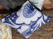 Design House Indigo Geo Blue & White Cushion 500mm x 700mm