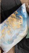 Design House Marble Foil Blue & White Cushion 500mm x 700mm