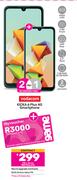 2 x Vodacom Kicka 6 Plus 4G Smartphone-On Red Flexi 215
