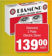 Diamond 2 Plate Electric Stove-Each