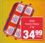 Spar French Polony-2Kg Each