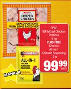 Spar IQF Mixed Chicken Portions-4Kg Each