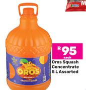 Oros Squash Concentrate Assorted-5Ltr Each