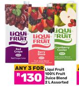 Liqui Fruit 100% Fruit Juice Blend Assorted-For Any 3 x 2Ltr