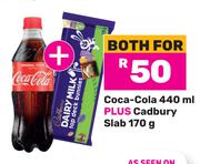 Coca-Cola 440ml Plus Cadbury Slab 170g-For Both