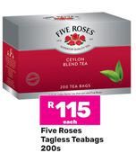 Five Roses Tagless Teabags-200s Each