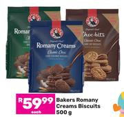 Bakers Romany Creams Biscuits-500g Each