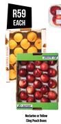 Nectarine Or Yellow Cling Peach Boxes-Each