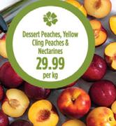 Dessert Peaches, Yellow Cling Peaches & Nectarines-Per Kg