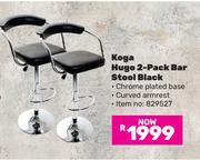 Koga Hugo 2-Pack Bar Stool (Black)