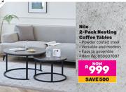 Nile 2-Pack Nesting Coffee Tables