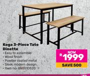 Koga 3-Piece Tate Dinette