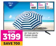 Telefunken 39" FHD LED TV TLEDD-39 HD