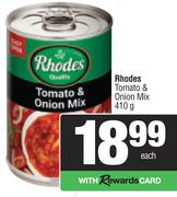 Rhodes Tomato & Onion Mix-410g