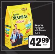 Nespray Fortigrow Milk Powder-400g Each