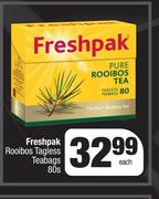 Freshpak Rooibos Tagless Teabags-80s Each