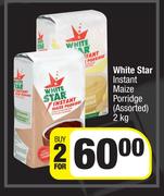 White Star Instant Maize Porridge Assorted-For 2 x 2Kg