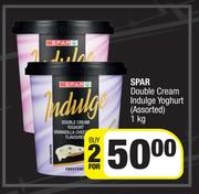 Spar Double Cream Indulge Yoghurt Assorted-For 2 x 1Kg