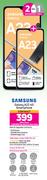 2 x Samsung Galaxy A23 4G Smartphone-On 1.2GB Red Top Up Core More Data (Contract Only)