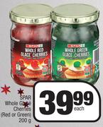 Spar Whole Glace Cherries (Red Or Green) 200g- Each